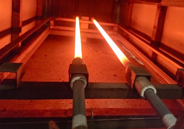 Silicon carbide rod heating scenario